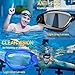 COOLOO Swim Goggles Men, 2 Pack Swimming Goggles for Women Kids Adult Anti-Fog, Dark Black & Blue