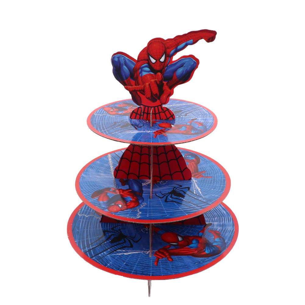 Buy 3 Tier Spiderman Cupcake Stand Cake Dessert Display Tower