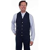 Scully Men's Rangewear Cotton Canvas Vest, Navy - Small