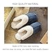 Womens Slipper Faux Fur Fluffy Slip-On House Suede Fur Lined/Anti-Skid Sole, Indoor & Outdoor, Blue, Asian43-44 Tag290/MS 44-45