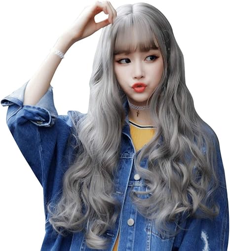 Amazon Co Jp Mdyjp 女性用ロングカーリーウィッグ生物学的ヘアウィッグウェーブのかかった白髪ウィッグ ルーズレコンダイトウェーブ耐性繊維フルウィッグ ホーム キッチン Amazon Co Jp Mdyjp 女性用ロングカーリーウィッグ生物学的ヘアウィッグウェーブのかかった白髪ウィッグ ルーズレコンダイトウェーブ耐性繊維フルウィッグ ホーム キッチン
