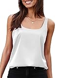 BLENCOT Women Satin Tank Top Casual Camisole Summer