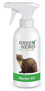 Green Hero Marder-Ex Spray gegen Marderverbiss, 500 ml, Fernhaltemittel gegen Marder für das Auto, Abwehrspray mit Barrierewi