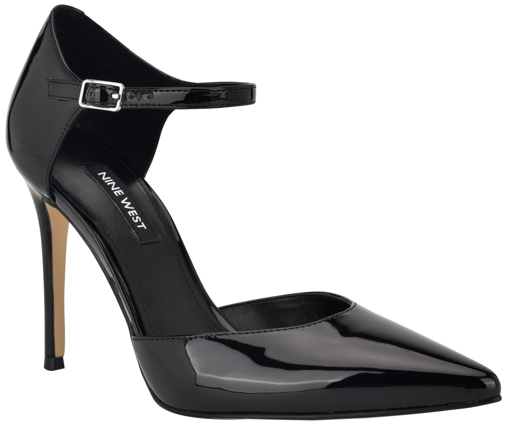Nine West Women’s Fiere Pump, Black Patent 002, 7