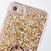 iPhone 6s Plus Case,DAMONDY Cute 3D Moving Rhombus Diamond Stars Bling Liquid Glitter Floating Slim Soft Frame Hard Back Cover with Ring Holder Kickstand Case for iPhone 6 Plus 6s Plus-diamond gold
