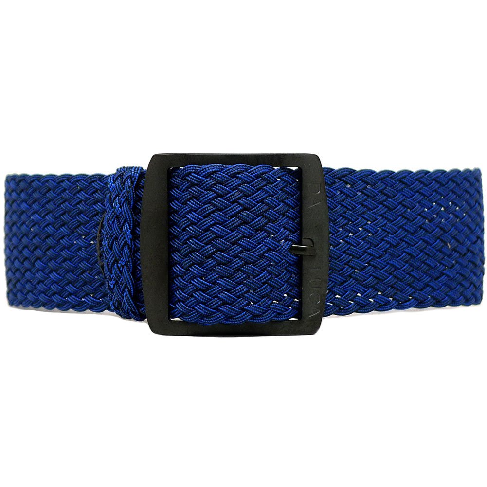Da Luca Braided Nylon Perlon Watch Strap - Navy (PVD Buckle) : 22mm