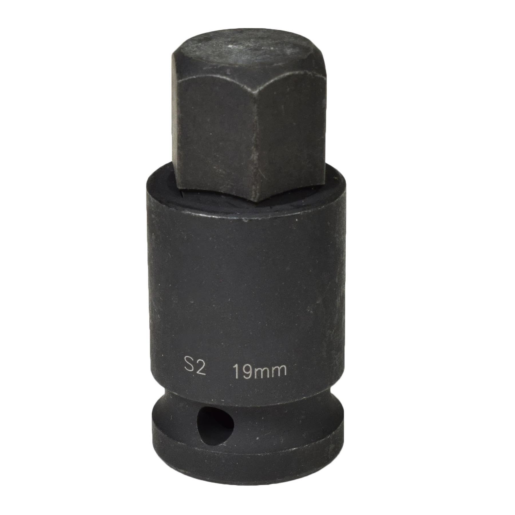 AB Tools M19 x 55mm 1/2” Drive Short Impact Impacted Allen Hex Key Socket 19mm