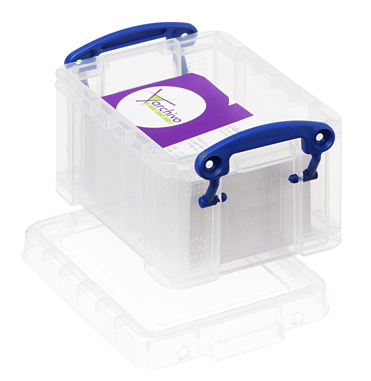 Archivo 2000 Really Useful Box, 0.3 L Polypropylene Transparent, American Style, Storage Box