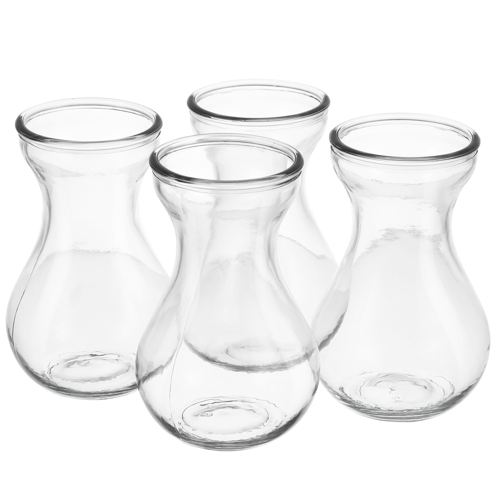 Artibetter 4pcs Hyacinth Vase Crystal Decorations for Home Retro Decor Miniture Decoration Hydroponic Vase Hyacinth Flower Vases Small Flower Vases Glass Transparent Glass Flower Vase Adorn