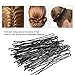 ICYANG 200Pcs Small Hair Pins for Thick Long Black Bobby Pins Buns French Brown Hair U Pins for Women Hair Bun Clip