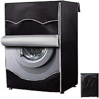 Washing Machine Cover Front Load, 4 Sides Wrapping, Waterproof, UV and Dust Resistant Oxford Fabric, Indoor-Outdoor…