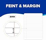 Durabook A4 8mm F&M Assorted Colour Exercise Books Pack of 5 80 Page view 5
