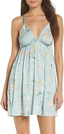Flora Nikrooz Tinsley Floral Chemise Blue XS