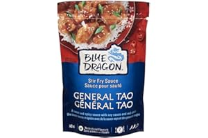 Blue Dragon, General Tao, Stir Fry Sauce, Sweet & Spicy, No Artificial Flavours, Perfect for Lunch or Dinner, 140ml