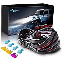 LED Light Bar Wiring Harness Kit 12V Fuse Relay ON/OFF Waterproof Switch -2 Lead - Foto 7