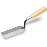 MARSHALLTOWN Margin Trowel, 5 x 2 Inch, Assembled in the USA, Tile Tool | Slim Flat-Nosed High Carbon Steel Blade, 5 x 2 Inch, Wood Handle Spreads Mortar and Tile Adhesive in Tight Spots, 52