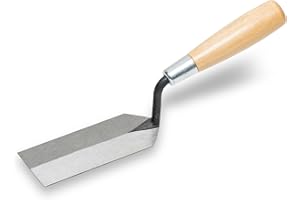 MARSHALLTOWN Margin Trowel, 5 x 2 Inch Blade, Spread Mortar and Tile Adhesive, Durable High Carbon Steel, Wood Handle, Tile Trowel, Made in the USA, 52
