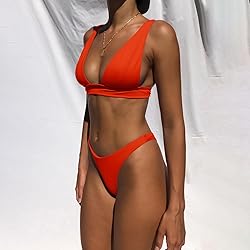 Bathing Suits for Women Deep V Neck Sexy Two Piece