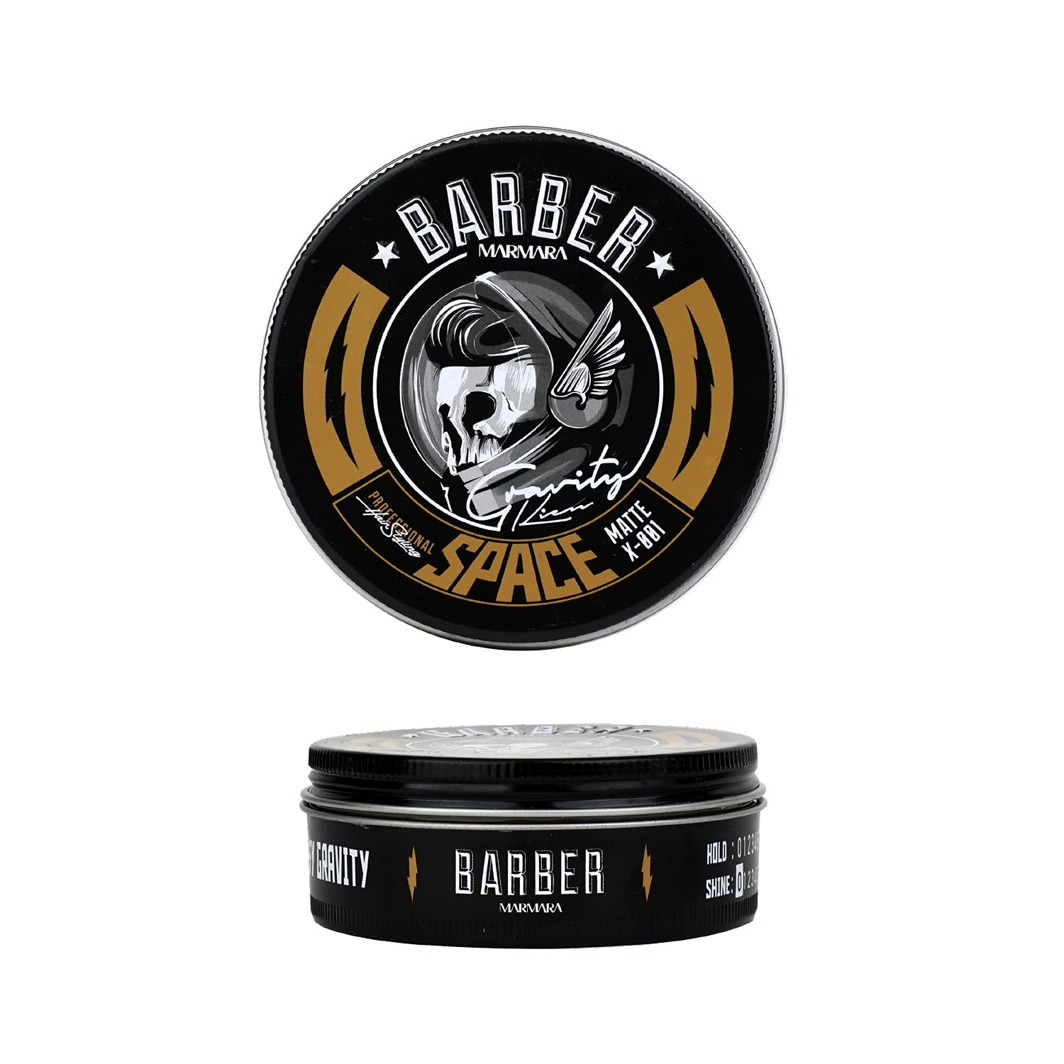 Barber Marmara Space Matte Hair Wax 100ml | Strong Hold Matte Finish | Professional Hair Styling Wax for Men | Natural Texture & Volume | Easy Wash Out | Long-Lasting Barbershop Quality