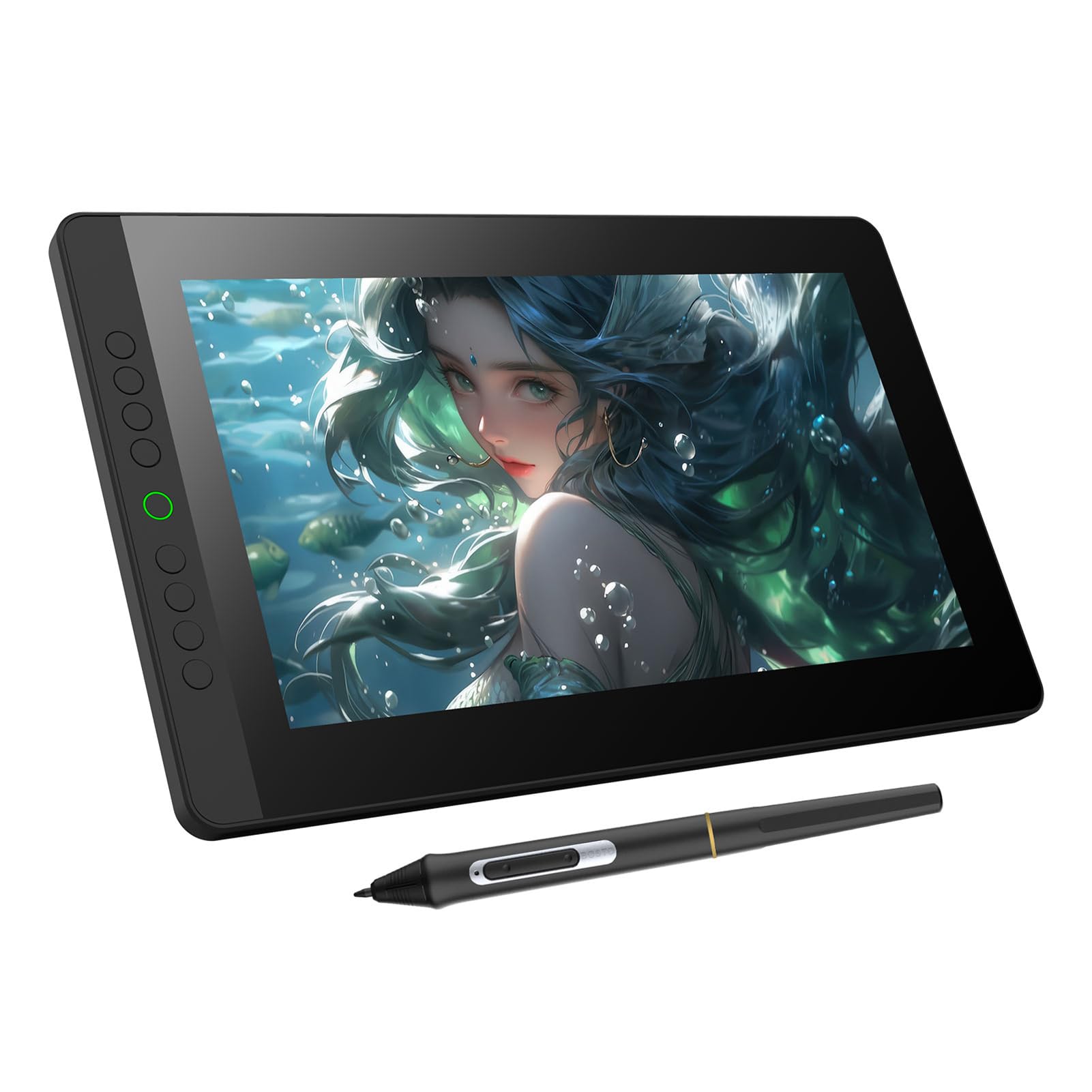Photo 1 of BISOFICE BT-13HDK Portable Graphics Drawing Tablet 13.3 Inch H-IPS LED Display Anti-Glare Digital Drawing Pad 16K Pressure Level Battery-Free Stylus Passive Technology 8 Customizable Shortcuts Keys