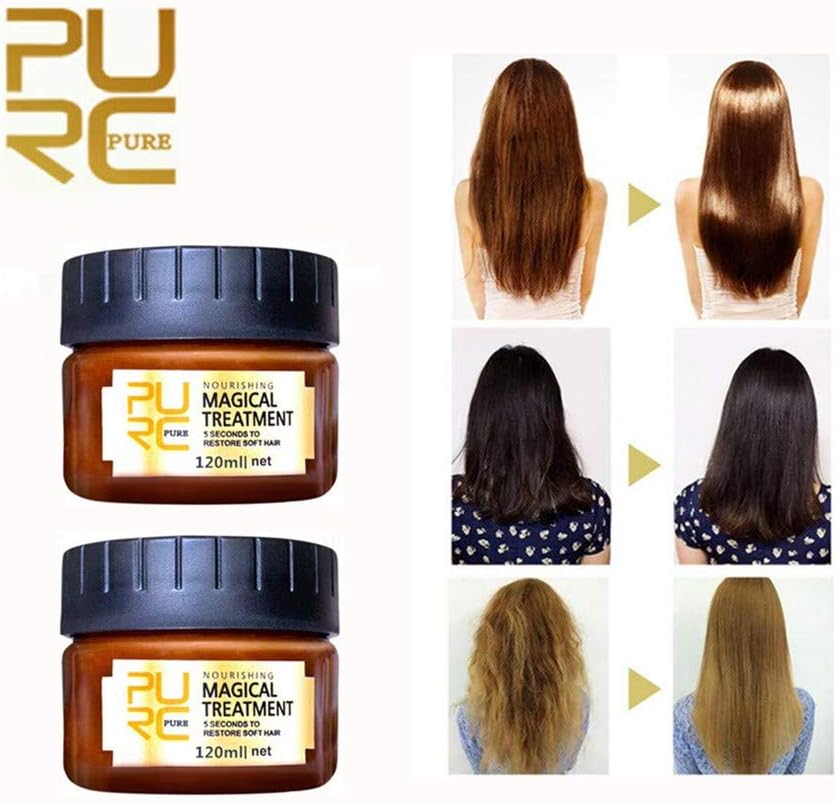 Baosk Advanced Molecular Hair Roots Treatment Professtional Hair Conditioner,PURC Hair Detoxifying Hair Mask Deep Conditioner Molecular Hair Roots Treatment 120ML, 5 Seconds to Restore Soft Hair