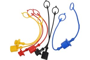 NUOBESTY Hydraulic Hose Caps 8Pcs Male and Female Dust Covers for Quick Coupling Connectors