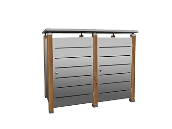 Gero Metall Mulltonnenhaus Mulltonnenbox Mulleimerverkleidung