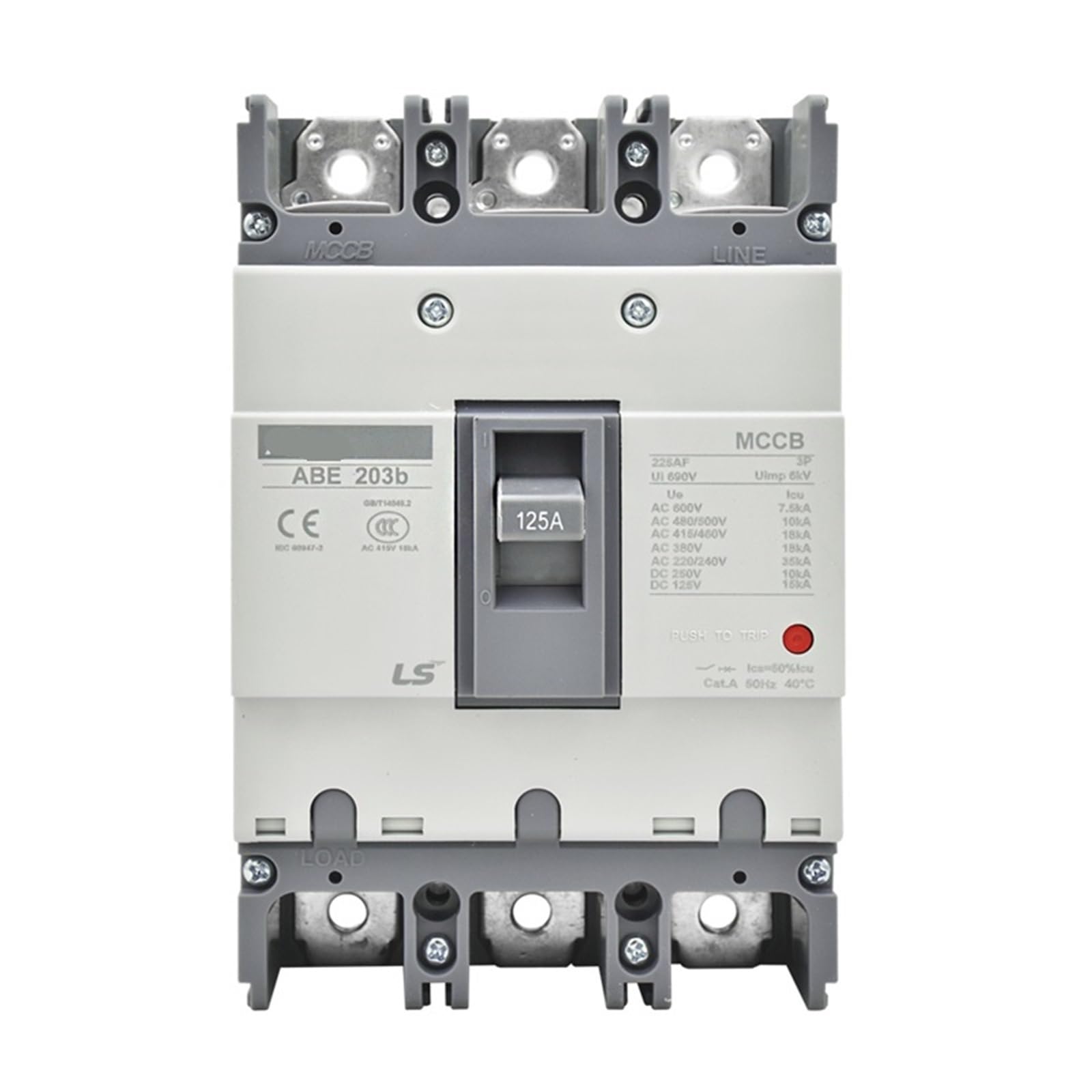 NRMGMGT 3P Moulded Case Circuit Breaker ABE203b
