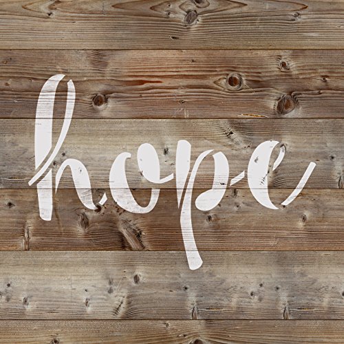 Hope Stencil Template - Reusable Stencil with Multiple Sizes Available