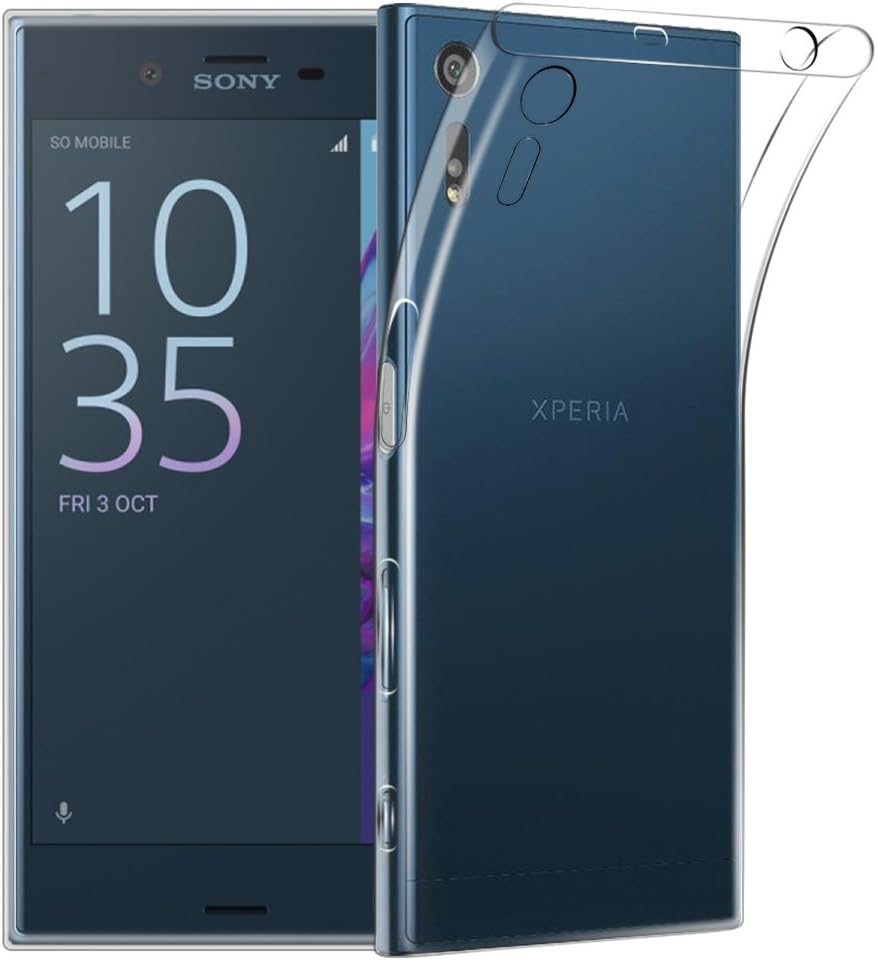 Qoosea Sony Xperia XZ XZs Case Crystal Clear Scratch Proof Transparent TPU Protective Cover Ultra Slim Lightweight Transparent Soft Gel TPU Silicone Case Cover for Sony Xperia XZ / XZs