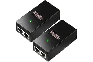 Gigabit POE Injector Adapter, IEEE 802.3af Compliant, 10/100/1000Mbps RJ45, Compatible with TP-Link TL-POE150S, TRENDnET TPE-