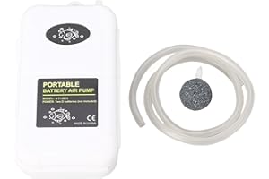 Aquarium Oxygen Pump Mini Air Pump Fish Tank Aerator Portable Battery Powered Silent Operation for Aquariums Outdoor Fishing 