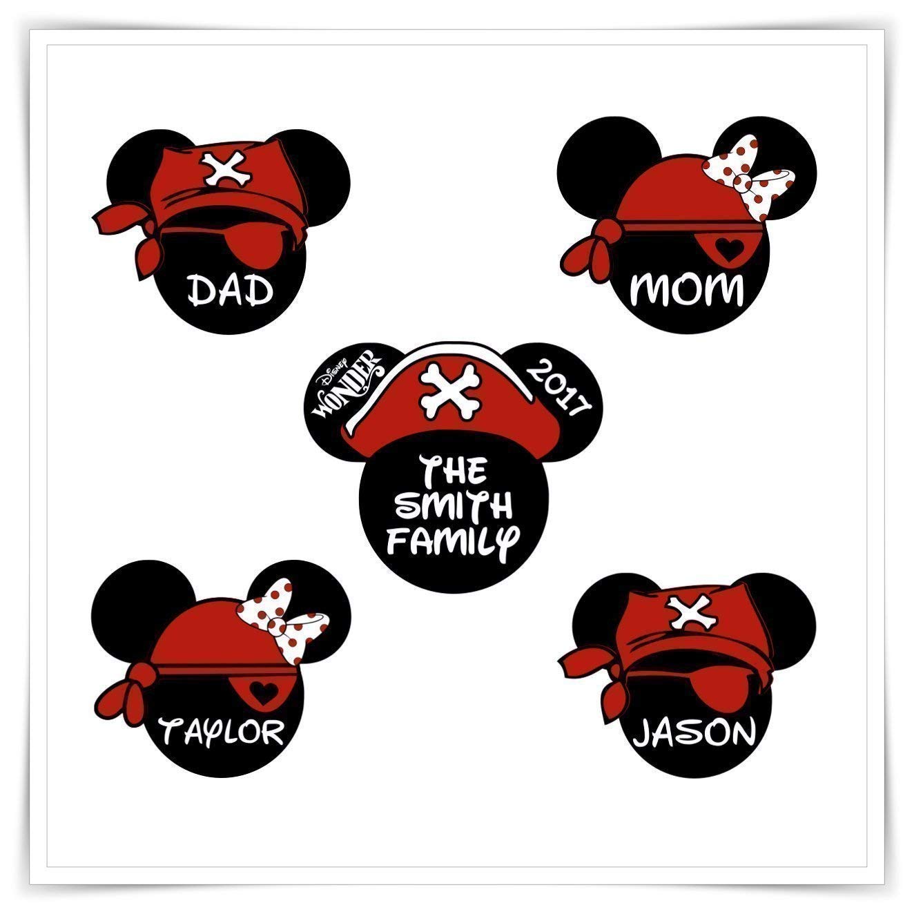 Personalized Disney Inspired Pirates Disney Cruise