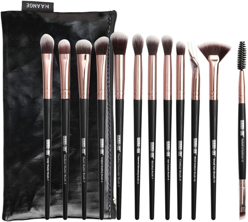 12 Pcs Makeup Eye Shadow Brush Highlighter Brush Makeup Brush Set