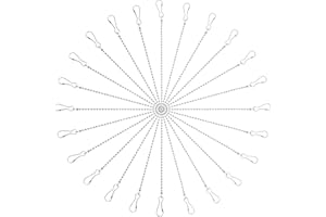 QUMIIRITY Metal Hanging Basket Chains 20Pcs with Hooks for Hanging Plants and Signs Outdoor Indoor Use