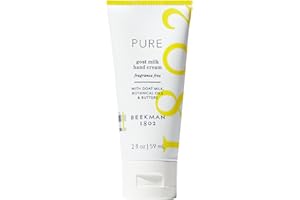 Beekman 1802 Goat Milk Hand Cream - Fragrance Free Hand Lotion For Deeply Hydrating All Skin Types - Lightweight, Non-Greasy & Sensitive Skin Safe - 2 oz - Packaging May Vary