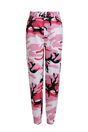 Zilcremo Pantalones Cargo Mujer Camo Casual Pantalones Largos De