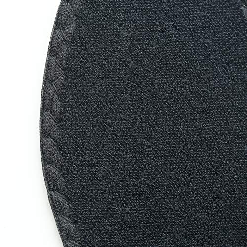 HappyStep 2 Pair Black Cotton Terry Barefoot Summer Insoles, Sweat Absorbent and Moisture Control, Washable and Reusable for Walking, Running and Casual Shoes - Women Size 7 - Thumbnail 6