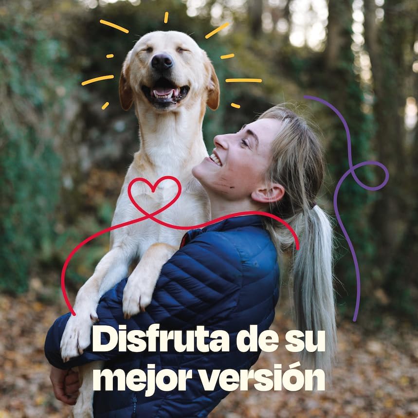 Dogelthy Multivitamin 20 en 1. Suplemento para Perros con con Glucosamina, Complejo B, Aceite de Krill, Vitaminas y Antioxidantes en Polvo. Complemento para Croquetas o Dieta Barf Sabor Cerdo de 270g