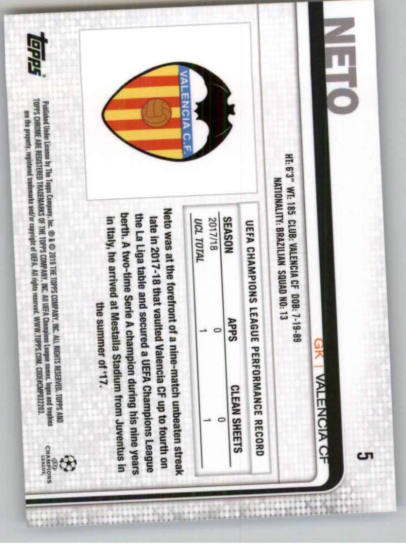 Amazon Com 2018 19 2019 Topps Chrome Uefa Champions League 5