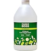 CleanBoss Eat Cleaner Triple-Action Fruit + Veggie Wash Refill - 64 oz - Removes Harmful Residue - Keeps Produce Fresh Up to 5X Longer - Vegan, Gluten Free
