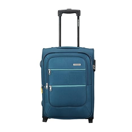 Aristocrat Polyester 36.5 cms Blue Softsided Cabin Luggage (STVI2W53BLU)