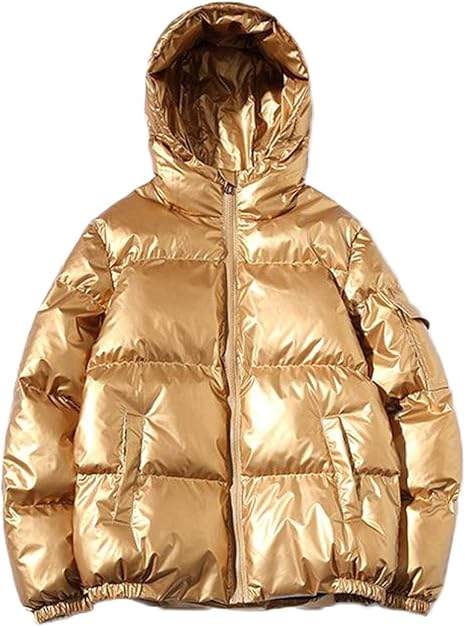 Amazon ジンニュウ レディース ダウンパーカー ダウンコート フード付き アウター 冬服 ショート丈 大きいサイズ あったか アウトドア カジュアル おしゃれ コート ジャケット 通販