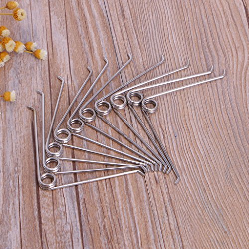 Qisuw Gardening Tool Pruners&Shears Compression Spring-10Pcs V Shape Steel Compression Spring Gardening Scissors Accessories Tool