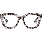 YUKANG Oprah Style Reading Glasses for Women, Oversized Stylish Blue Light Blocking Computer Readers Ladies with Spring Hinge
