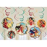 Elena of Avalor Hanging Swirl Decorations (12pc)