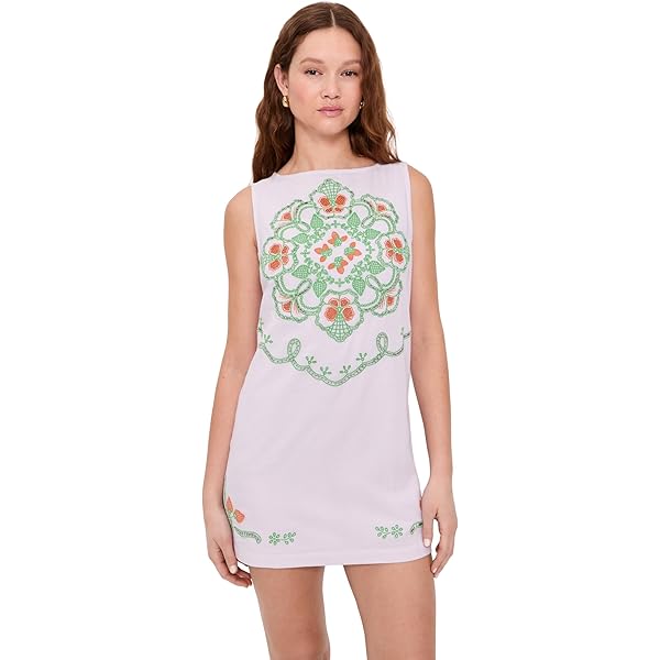 Free People Women's Willow Embroidered Mini Dress, Ivory, L at Amazon  Women's Clothing store