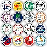 DA VINCI Golf Ball Marker Poker Chip Collection, 11.5 Gram Chips