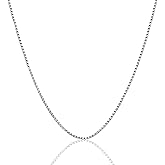 Savlano 925 Sterling Silver Solid 1.5MM Box Chain Necklace For Women & Men - Made in Italy Comes With a Gift Box