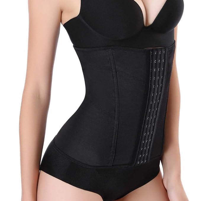 Womens Waist Trainer Corset Steel Boned Waist Cincher Underbust Body Shaper Weight Loss